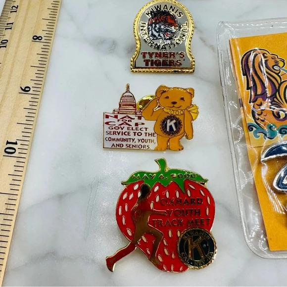 Kiwanis Tack Pin Set International Domestic 11 Pins Y2K 1995 Korea Las V… - Picture 8 of 13